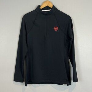 Peter Millar Argus Logistics Mock Neck Quarter Zip Pullover Womens Medium